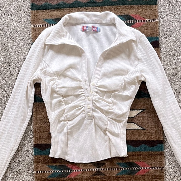 Urban Outfitters 70's Collared Long Sleeve Size XS - Picture 1 of 4